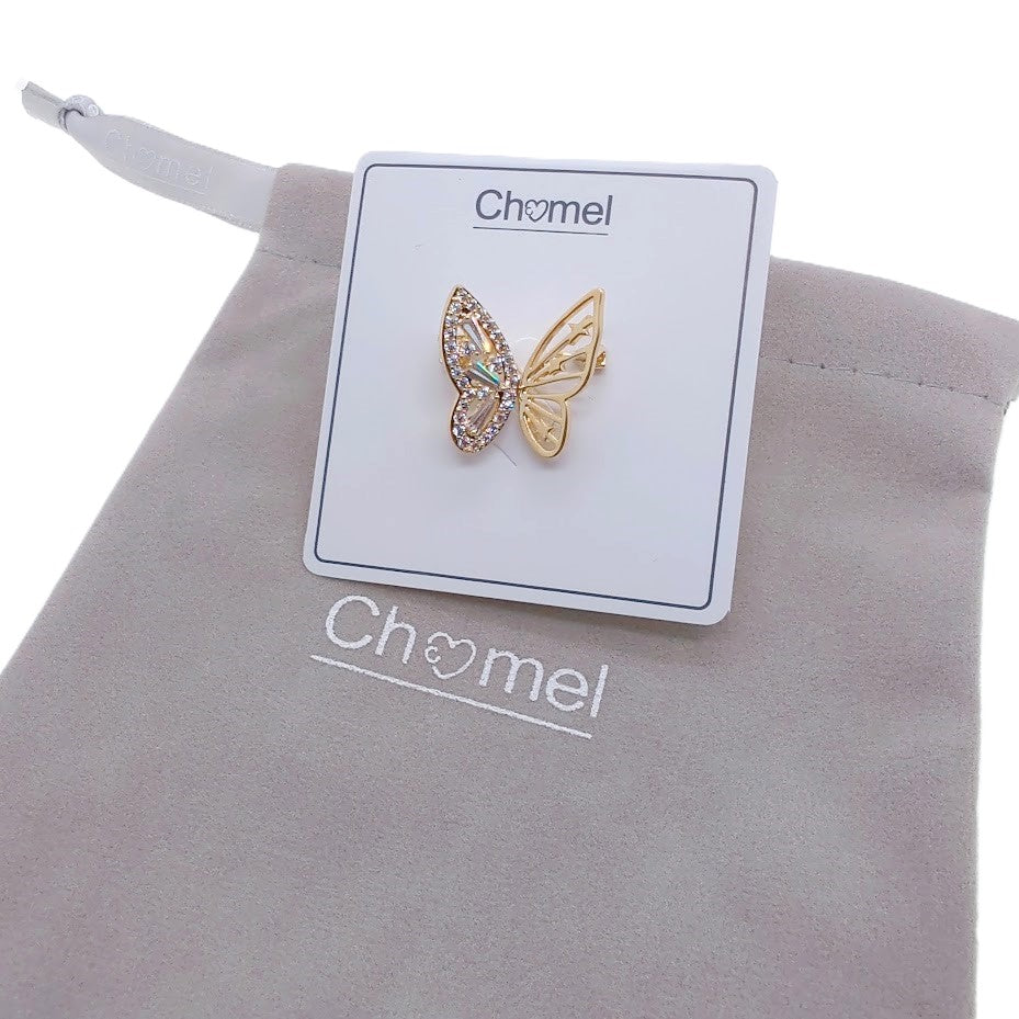 Butterfly Cubic Zirconia Brooch