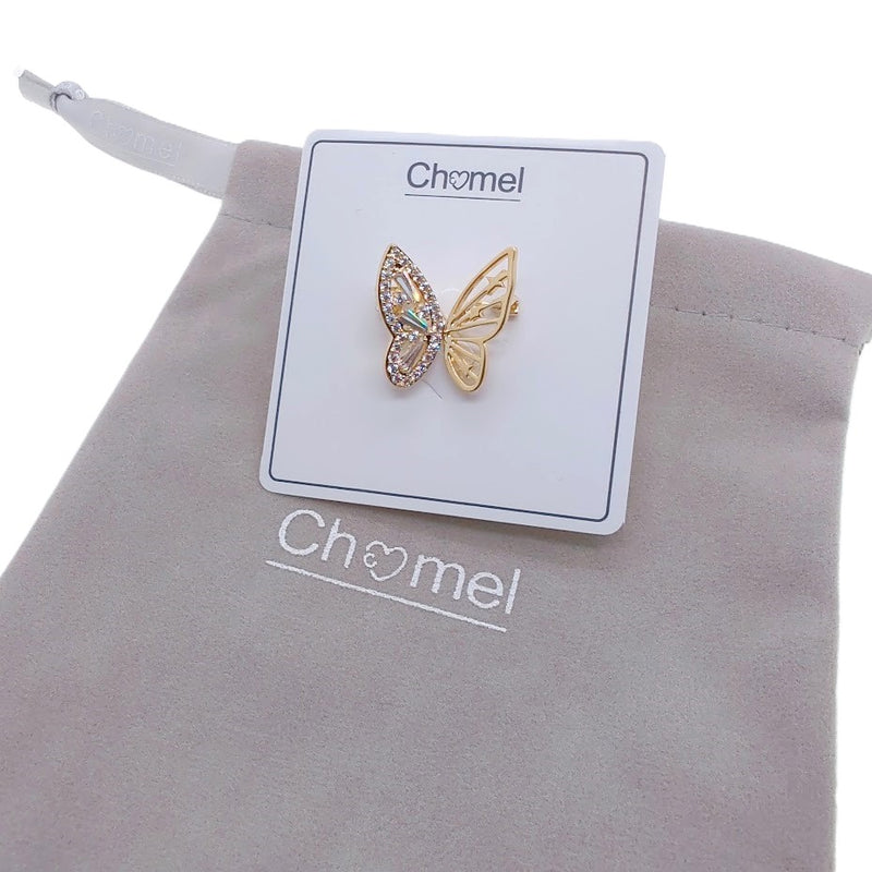 Butterfly Cubic Zirconia Brooch