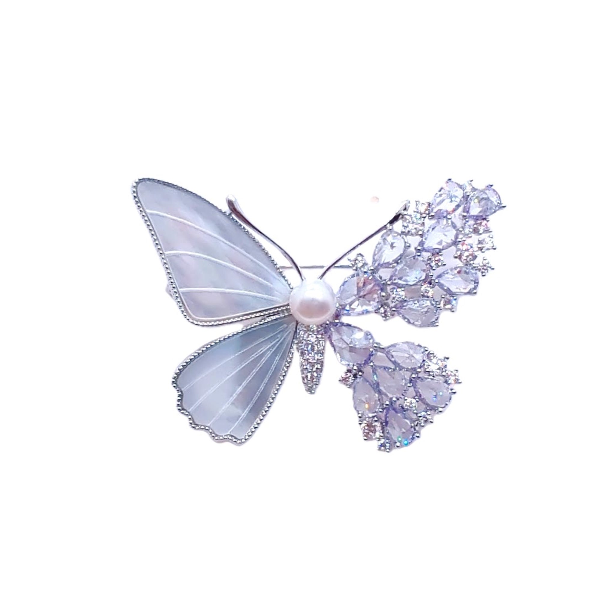 Butterfly Freshwater Pearl & Mother of Pearl Brooch