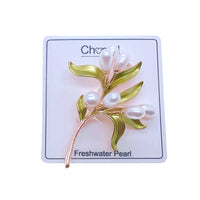 Flower Bouquet Freshwater Pearl Brooch