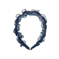 Hairband with Ruffles & Pearls