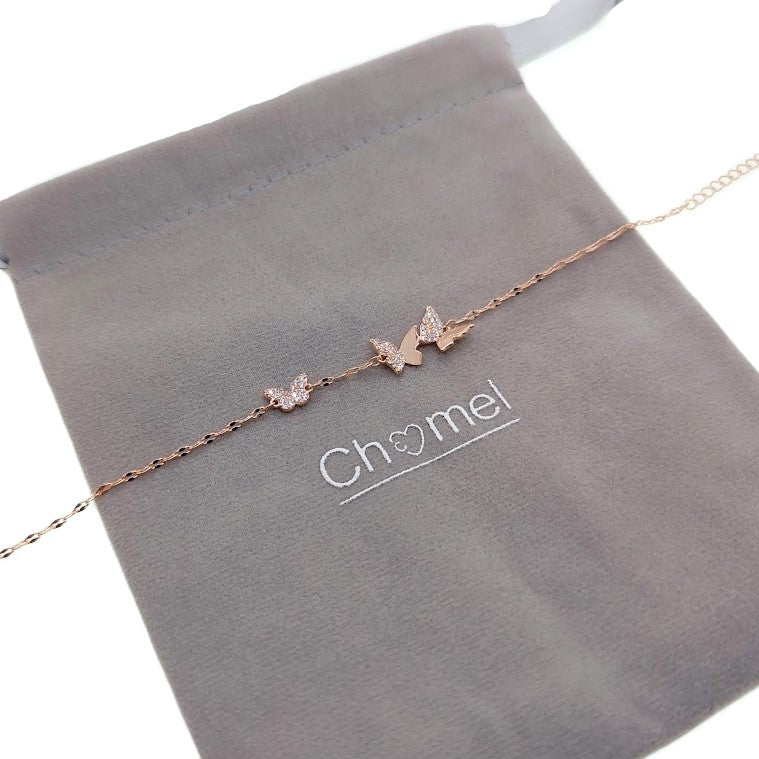 Butterfly Cubic Zirconia Bracelet - CHOMEL