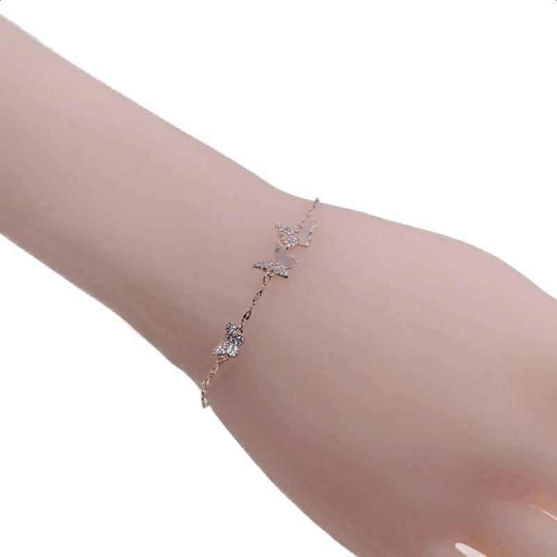 Butterfly Cubic Zirconia Bracelet - CHOMEL