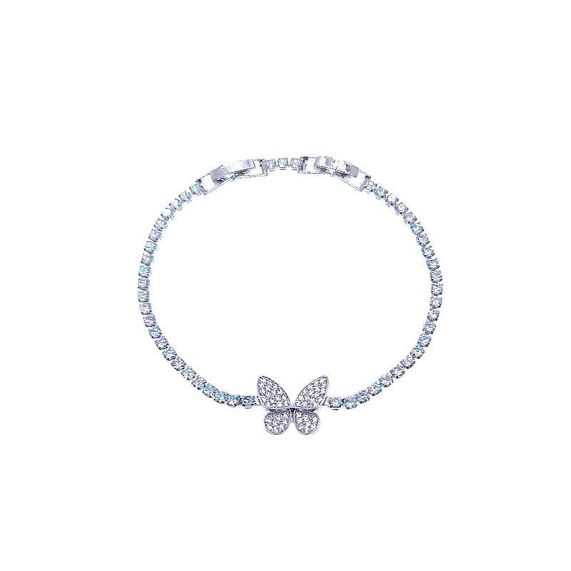 Butterfly Cubic Zirconia Tennis Bracelet – CHOMEL