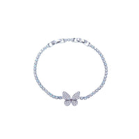 Butterfly Cubic Zirconia Tennis Bracelet - CHOMEL