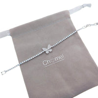 Butterfly Cubic Zirconia Tennis Bracelet - CHOMEL