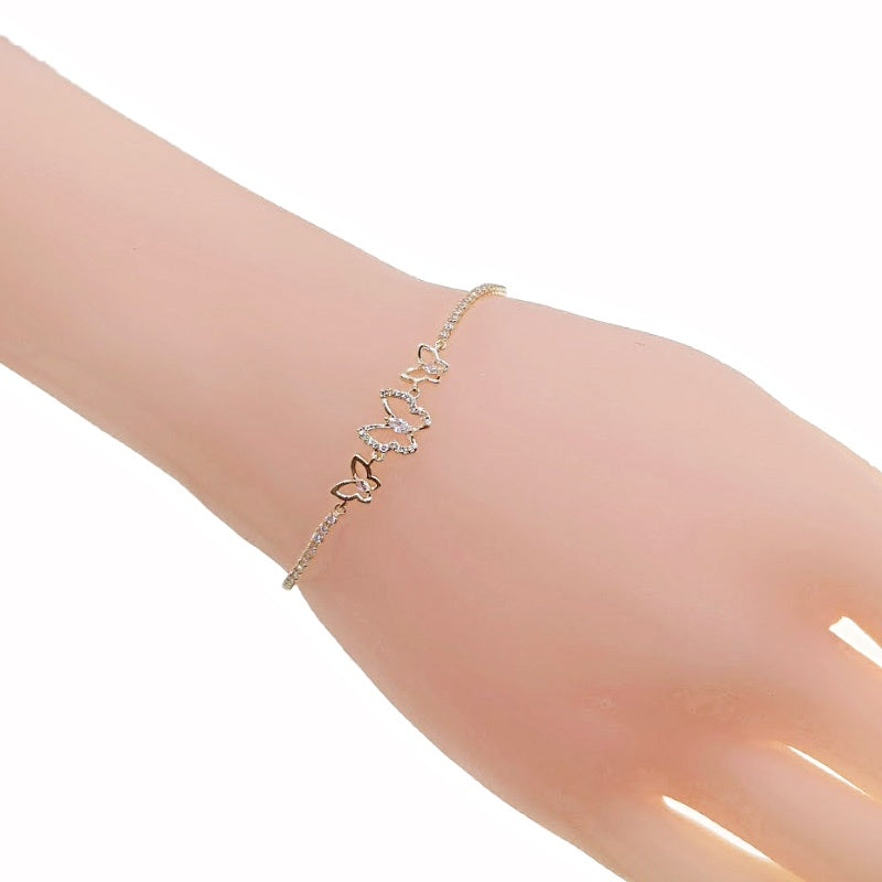 Butterfly Cubic Zirconia Bracelet - CHOMEL