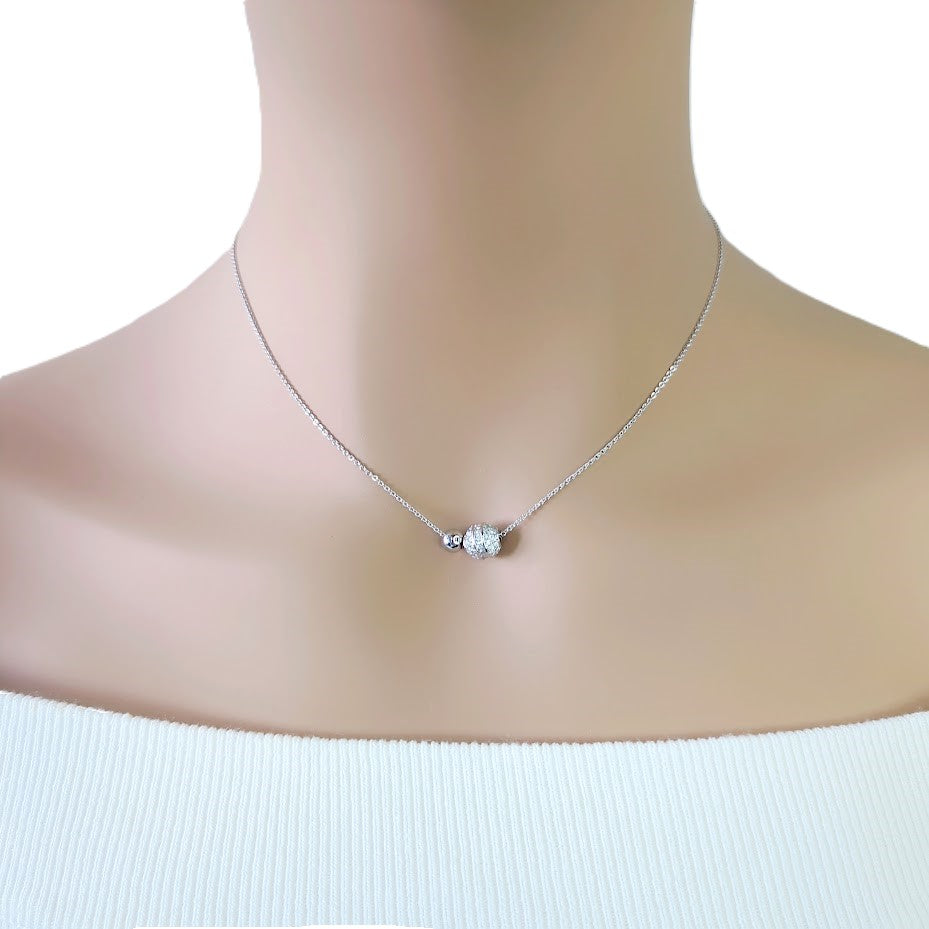 Spherical Cubic Zirconia Necklace - CHOMEL