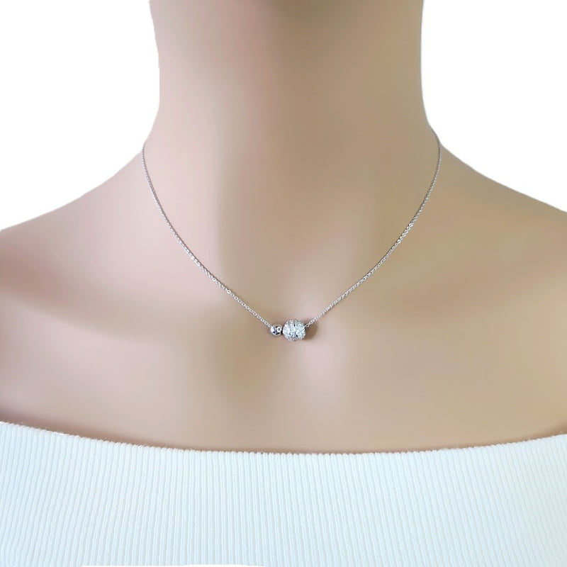 Spherical Cubic Zirconia Necklace - CHOMEL