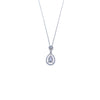 Teardrop Cubic Zirconia Necklace - CHOMEL