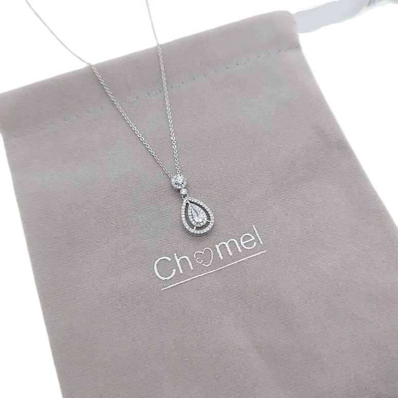 Teardrop Cubic Zirconia Necklace - CHOMEL
