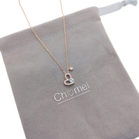 Heart Cubic Zirconia Necklace - CHOMEL