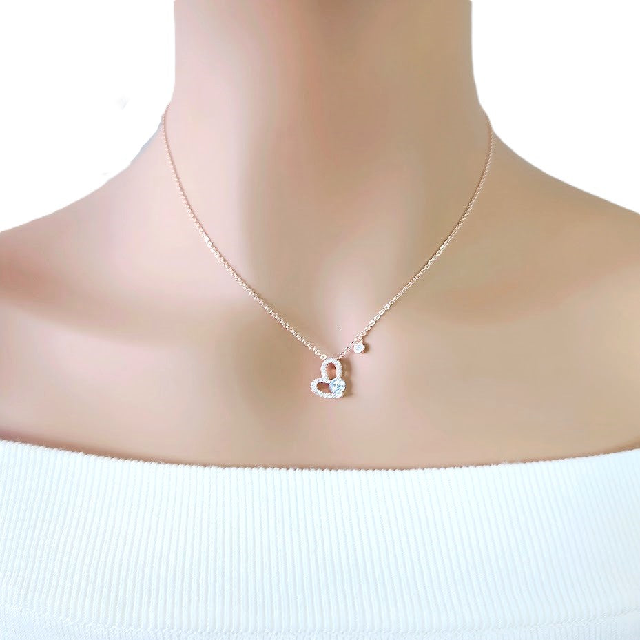 Heart Cubic Zirconia Necklace