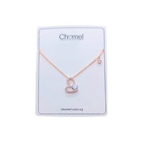 Heart Cubic Zirconia Necklace - CHOMEL