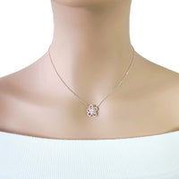 Flower Cubic Zirconia  Necklace - CHOMEL