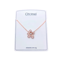Flower Cubic Zirconia  Necklace - CHOMEL
