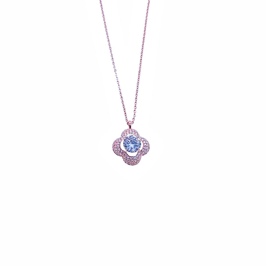 Clover Cubic Zirconia  Necklace - CHOMEL