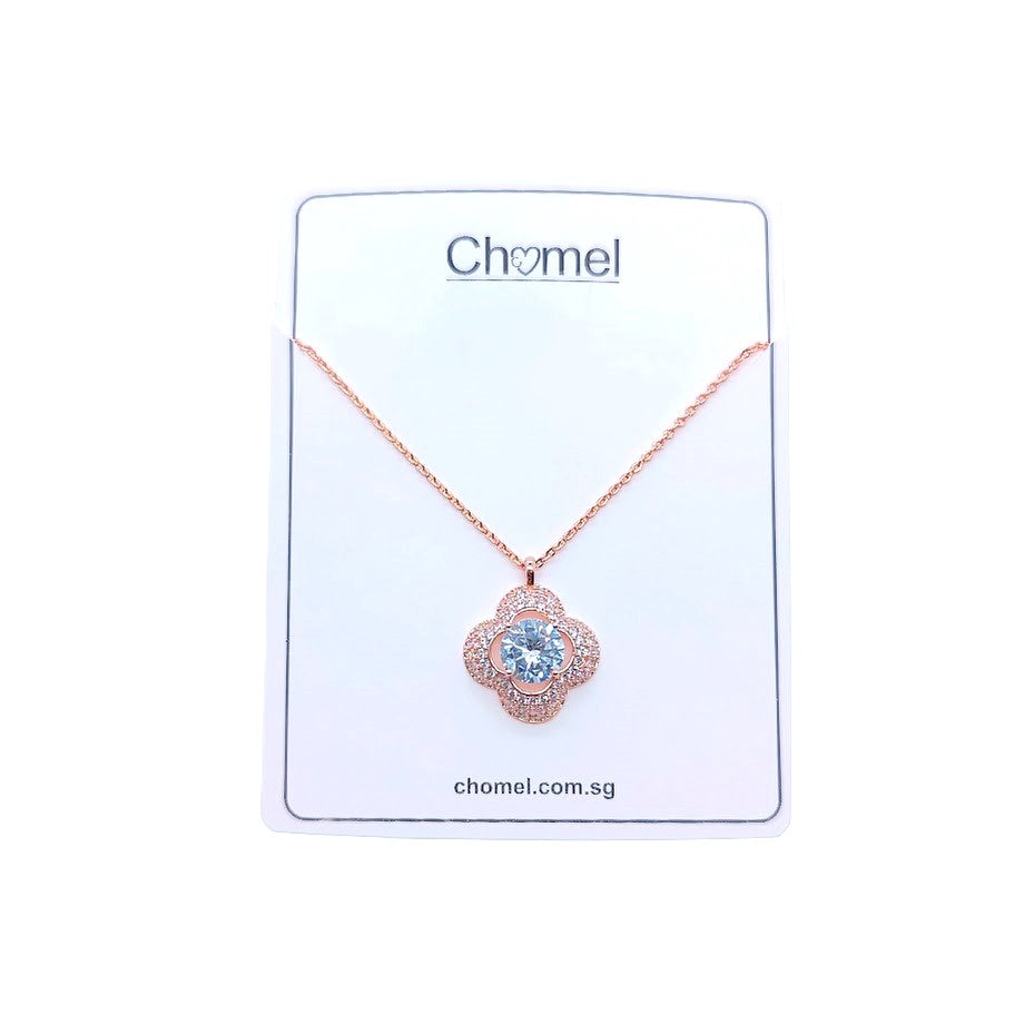 Clover Cubic Zirconia  Necklace - CHOMEL