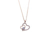 Heart Cubic Zirconia Necklace - CHOMEL