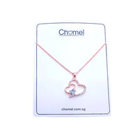 Heart Cubic Zirconia Necklace - CHOMEL