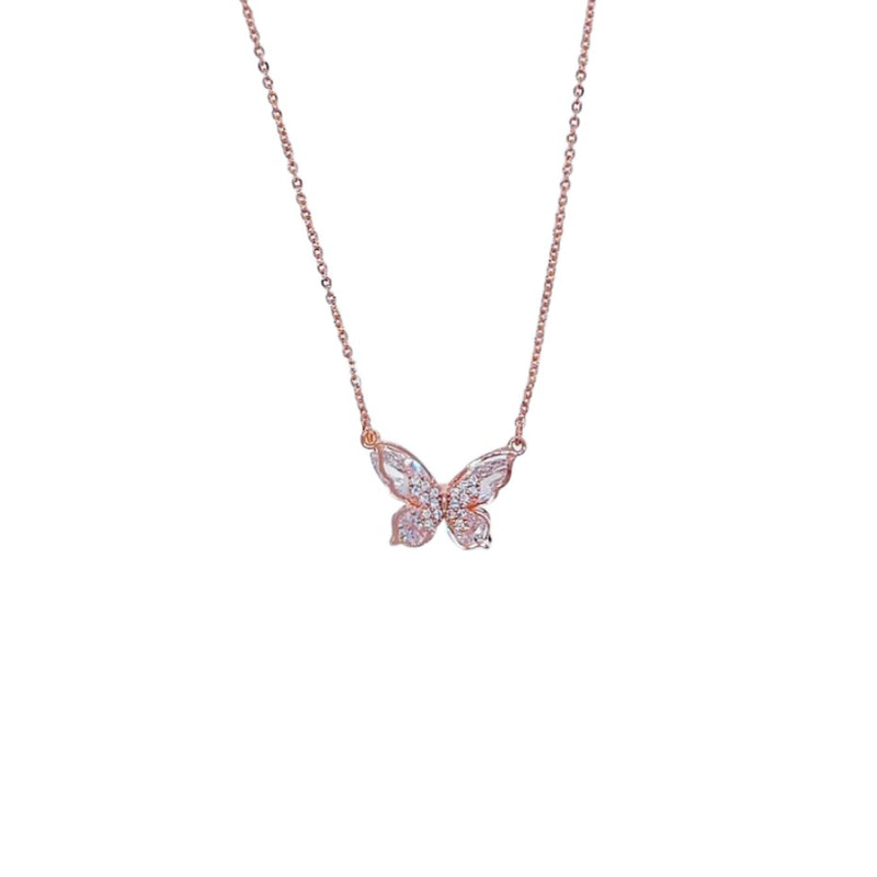 Butterfly Cubic Zirconia Necklace - CHOMEL