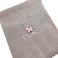 Butterfly Cubic Zirconia Necklace - CHOMEL
