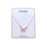 Butterfly Cubic Zirconia Necklace - CHOMEL