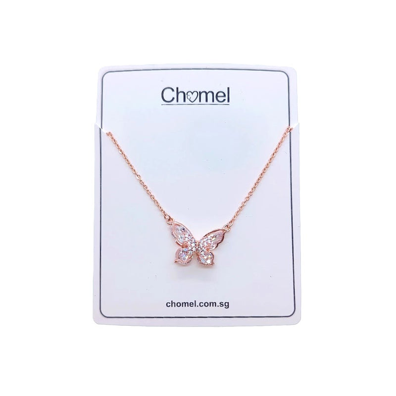 Butterfly Cubic Zirconia Necklace - CHOMEL