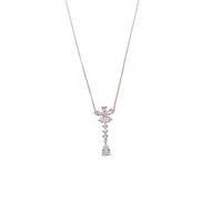 Flower Cubic Zirconia  Necklace - CHOMEL