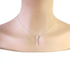 Flower Cubic Zirconia  Necklace - CHOMEL
