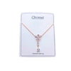 Flower Cubic Zirconia  Necklace - CHOMEL