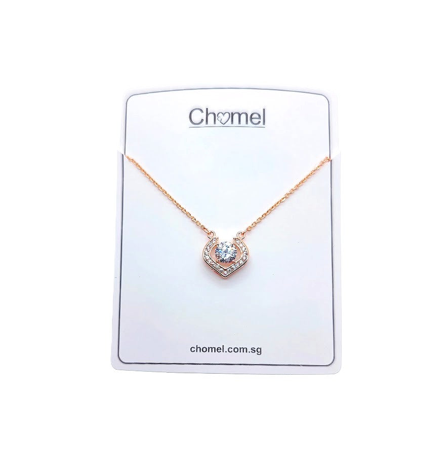 Horseshoe Cubic Zirconia  Necklace - CHOMEL