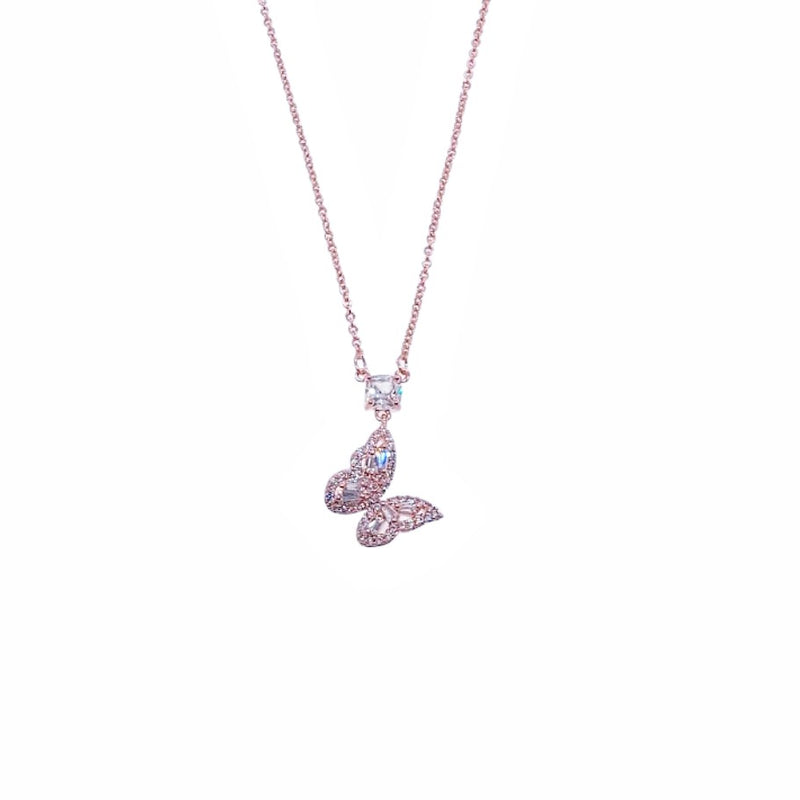 Butterfly Cubic Zirconia Necklace - CHOMEL