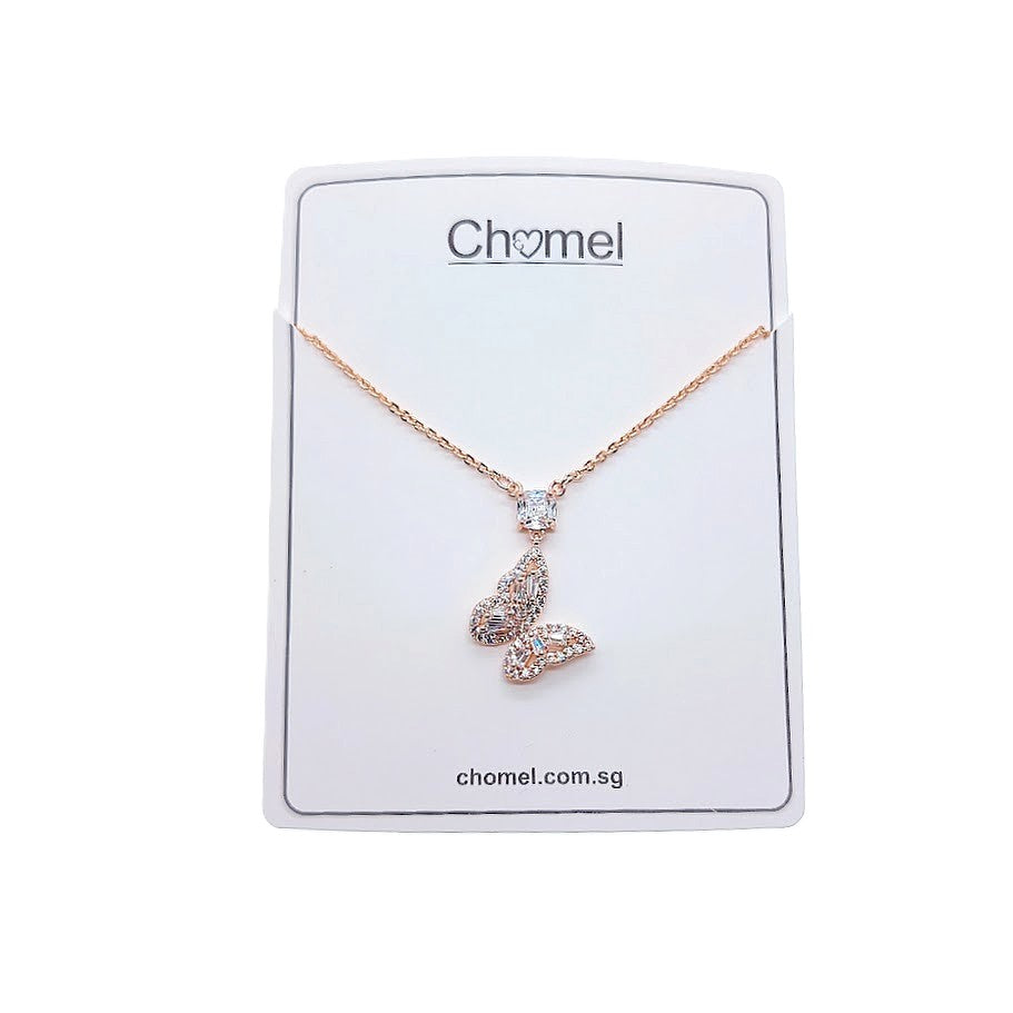 Butterfly Cubic Zirconia Necklace - CHOMEL