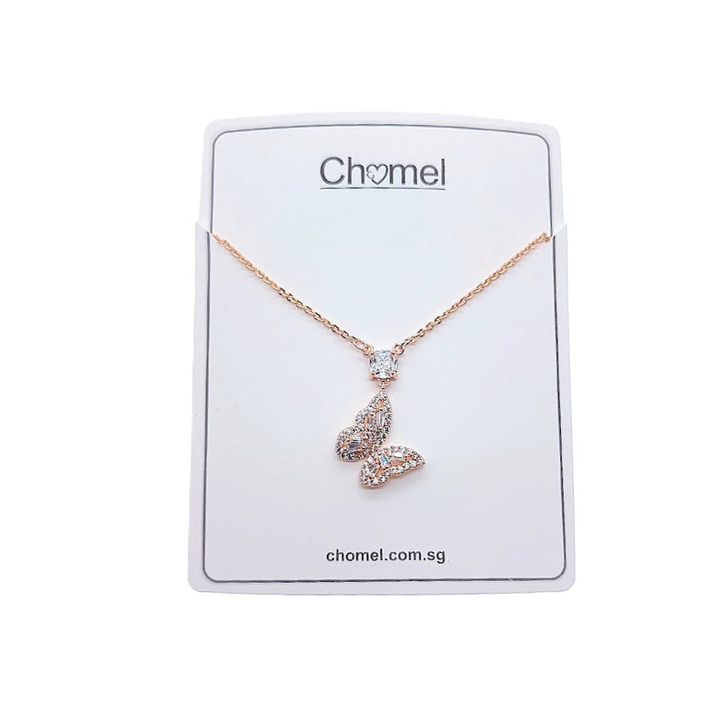 Butterfly Cubic Zirconia Necklace - CHOMEL