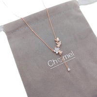 Butterfly Cubic Zirconia Necklace - CHOMEL