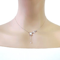 Butterfly Cubic Zirconia Necklace - CHOMEL