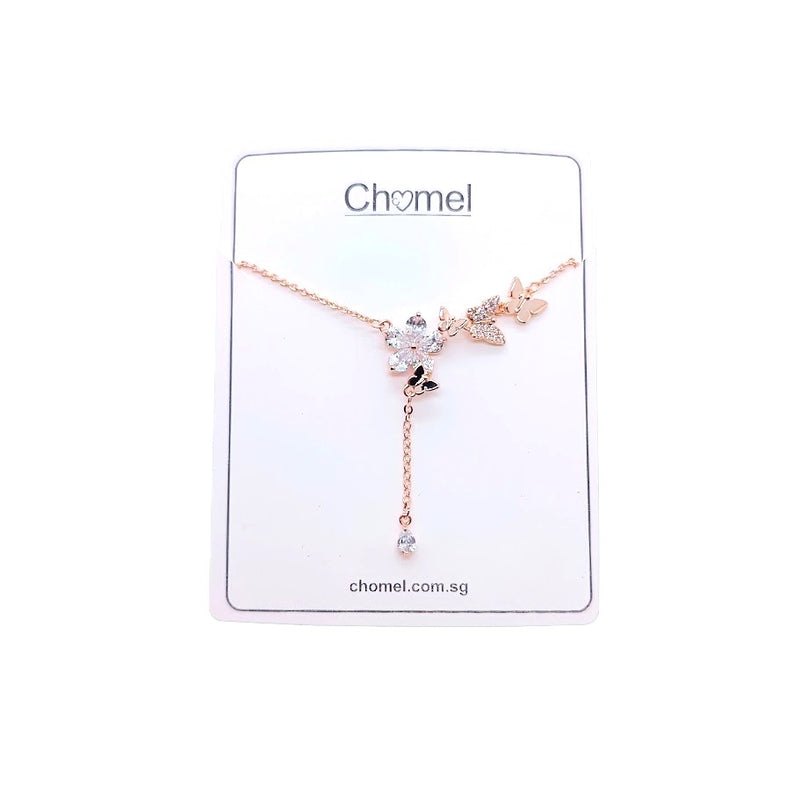 Butterfly Cubic Zirconia Necklace - CHOMEL