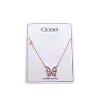 Butterfly Cubic Zirconia Necklace - CHOMEL