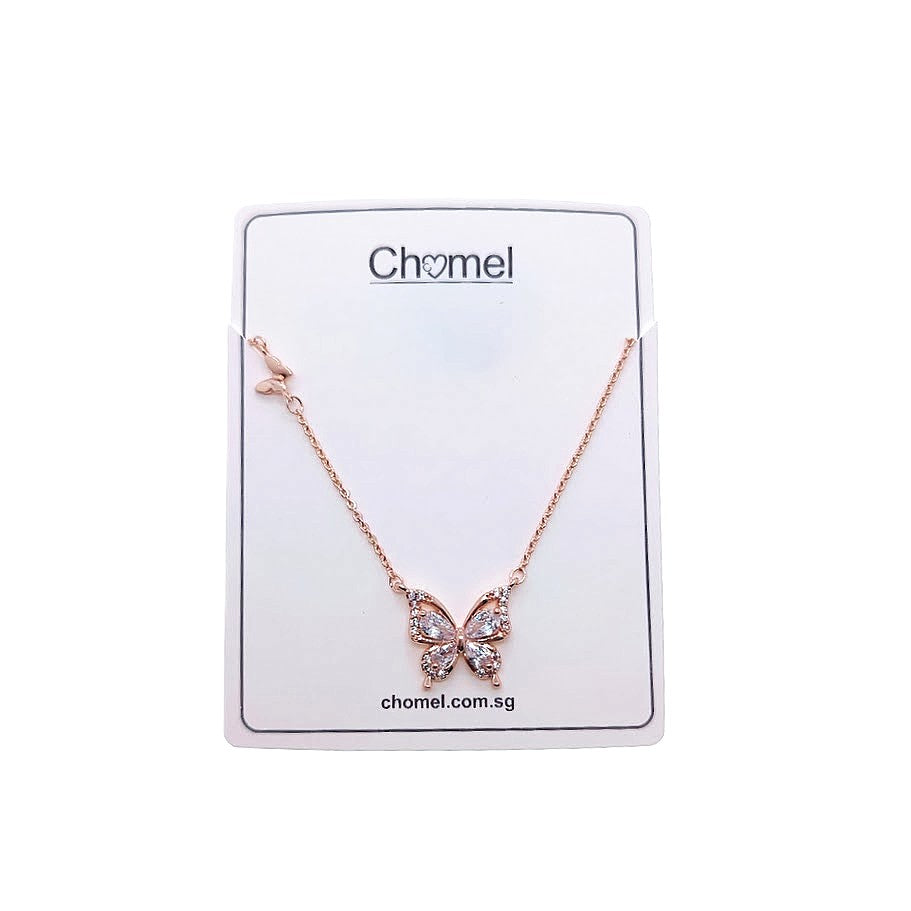 Butterfly Cubic Zirconia Necklace - CHOMEL