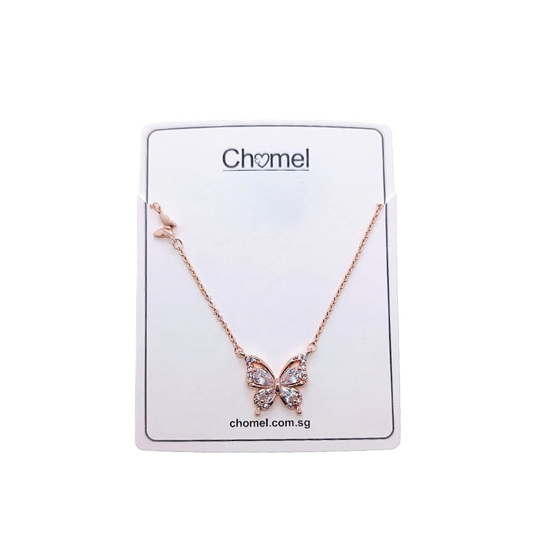 Butterfly Cubic Zirconia Necklace - CHOMEL