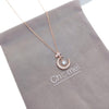 Moon & Star Cubic Zirconia Necklace - CHOMEL