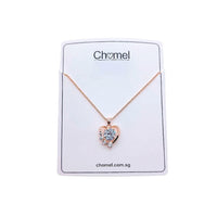 Heart Cubic Zirconia Necklace - CHOMEL
