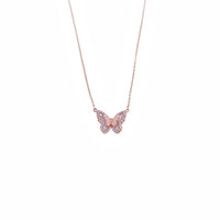 Butterfly Mother Of Pearl Necklace - CHOMEL