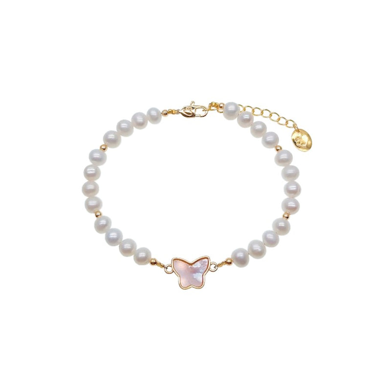 Freshwater Pearl Chain Bracelet - CHOMEL