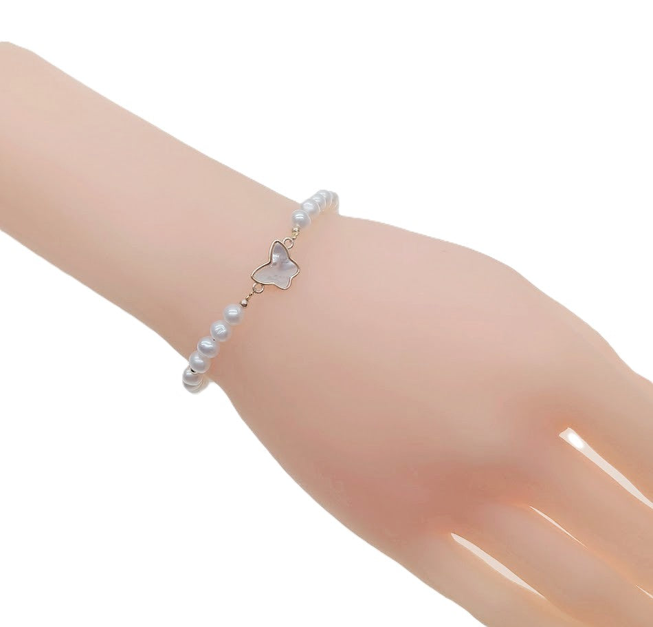 Freshwater Pearl Chain Bracelet - CHOMEL