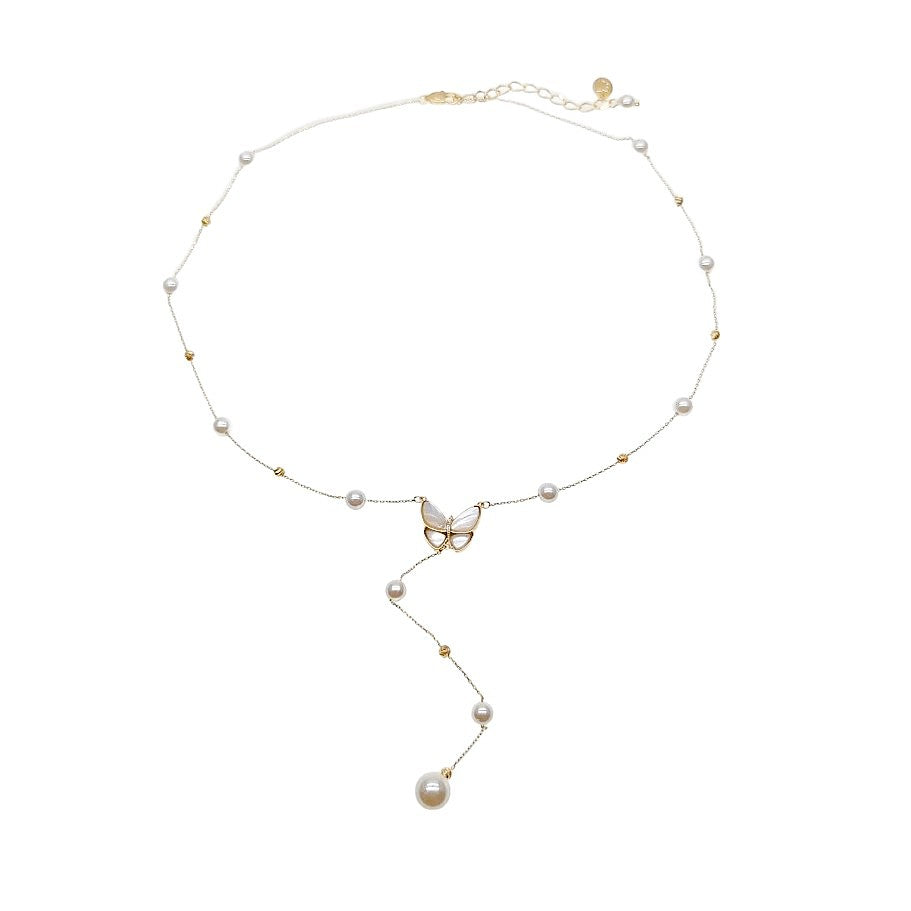 Simulated Pearl Necklace