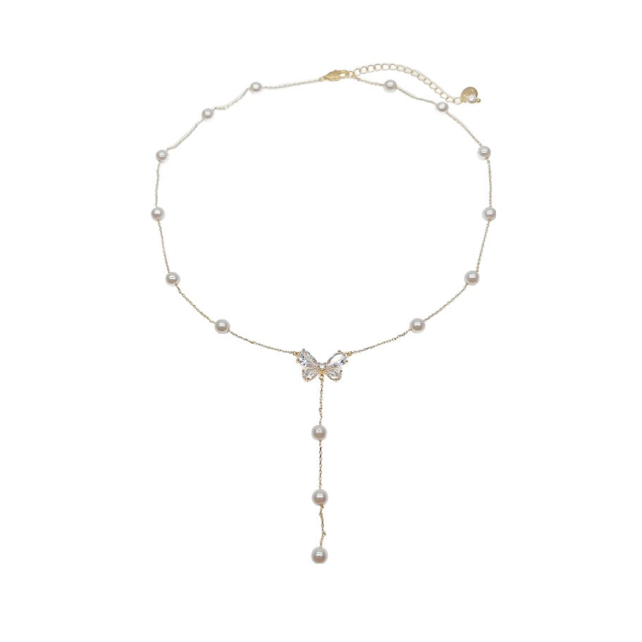 Simulated Pearl Necklace