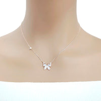 Butterfly Cubic Zirconia Necklace - CHOMEL