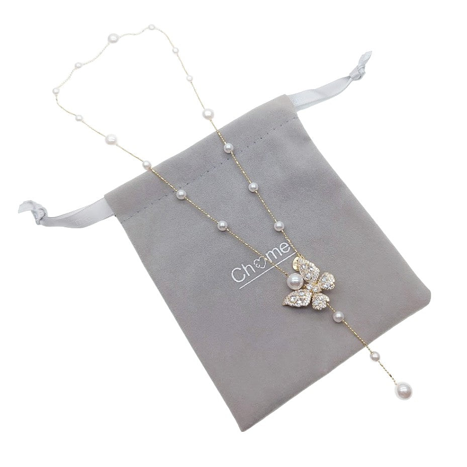 Simulated Pearl Necklace